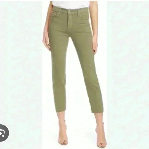 L'AGENCE Sada Ankle Slim Jeans Green - Picture 1 of 10